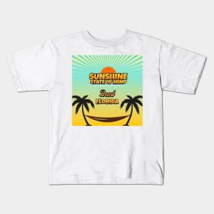 Brent Florida - Sunshine State of Mind Kids T-Shirt